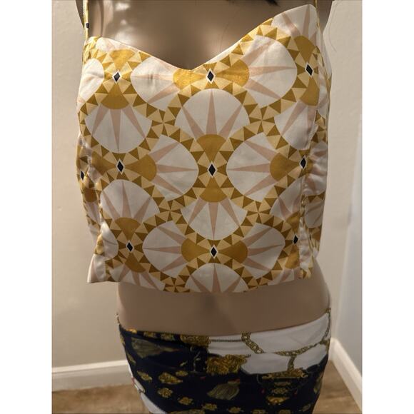 Revolve House of Harlow 1960 crop top yellow Size Large Excellent Condition - Picture 3 of 6